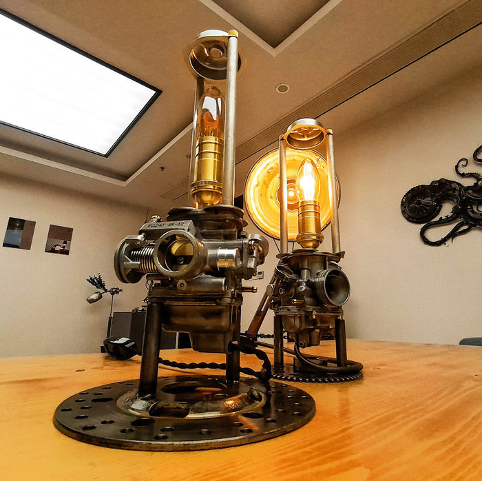 Steampunk Cool Lamp Industrial Metal Model for Home Decor