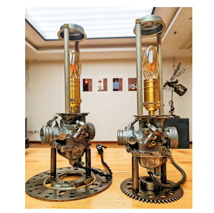 Steampunk Cool Lamp Industrial Metal Model for Home Decor