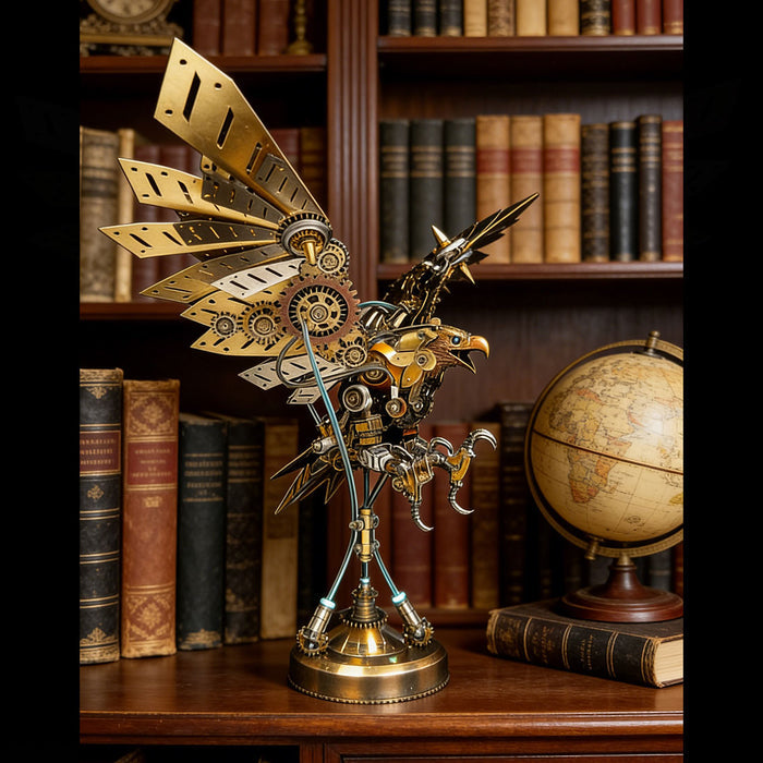 Steampunk DIY 3D Metal Eagle Model Kits Difficult Puzzle 650PCS