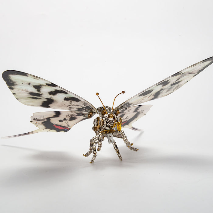 Steampunk Dragon Swallowtail Butterfly Metal Model Kits with Landscape Painting Art