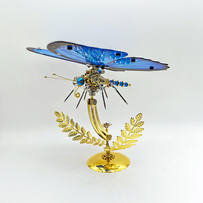 Steampunk Dreamy Blue Morpho Butterfly 3D Metal Model Kits 100+PCS