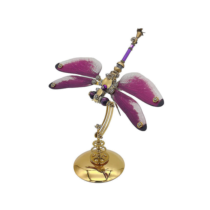 Steampunk Elegant Dragonfly 3D Mechanical Insect DIY Assembly Model (200+PCS)