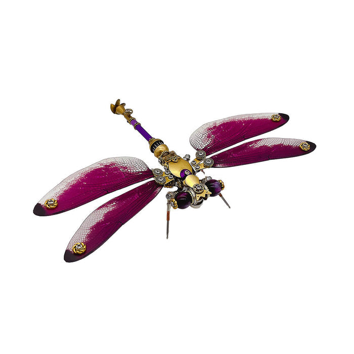 Steampunk Elegant Dragonfly 3D Mechanical Insect DIY Assembly Model (200+PCS)