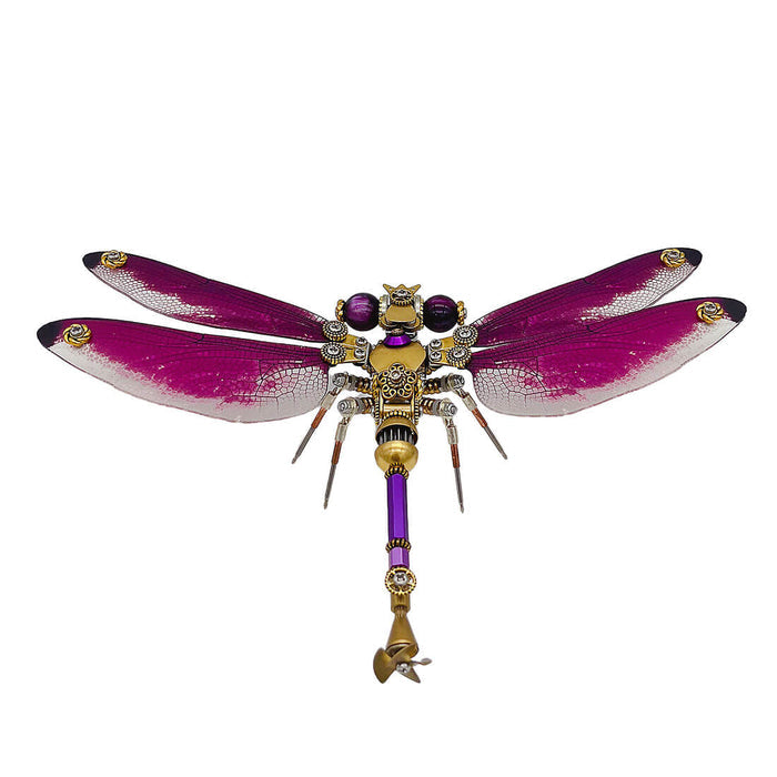Steampunk Elegant Dragonfly 3D Mechanical Insect DIY Assembly Model (200+PCS)