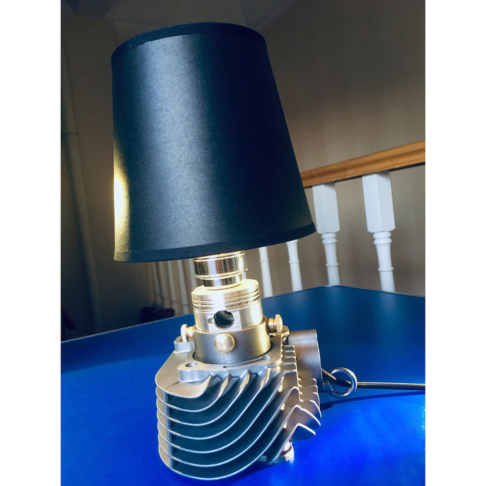 Steampunk Industrial Style Metal Modified Silver Hat Shape Table Lamp