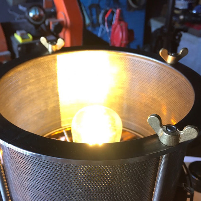 Steampunk Industrial Style Modified Metal Silver Single Cylinder Table Lamp