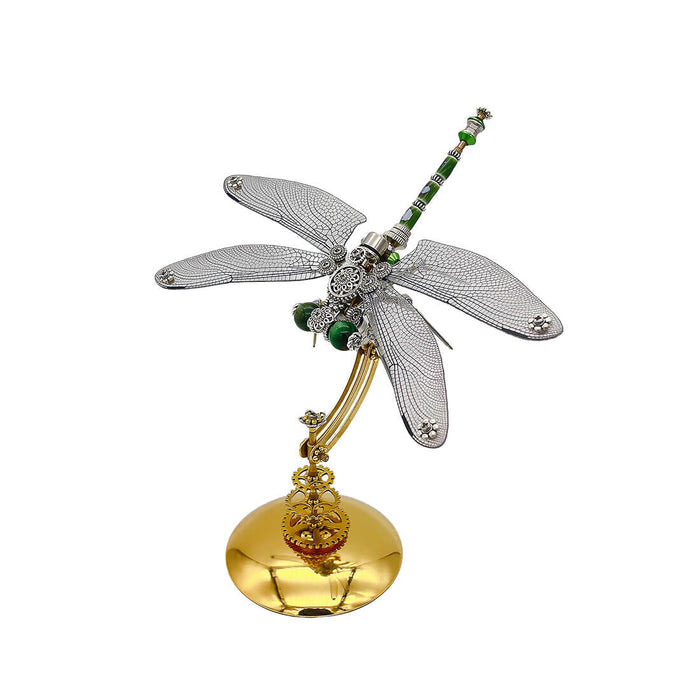 Steampunk Lesser Emperor Dragonfly 3D Mechanical Insect DIY Assembly Model (200+PCS)