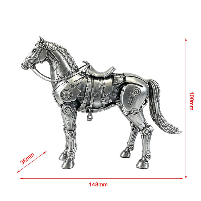 Steampunk Mechanical Horse Metal Model Kit DIY Assembly Desk Sculpture