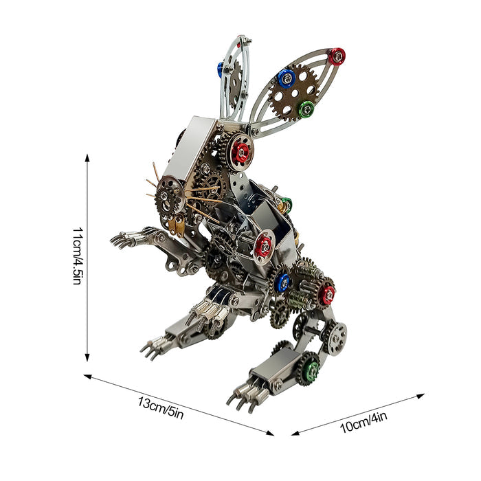 Steampunk Metal Easter Bunny Model DIY Kits