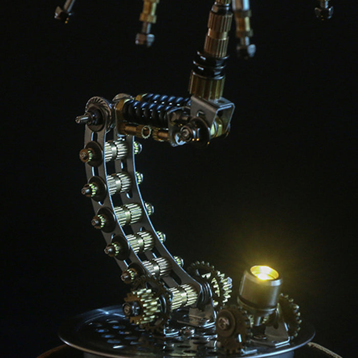Steampunk Metal Fire Fly Insect Bugs Puzzle DIY Model Kit with Display Base
