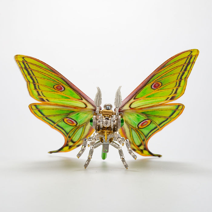 Steampunk Metal Spanish moon Moth 3D Model Puzzle Kits