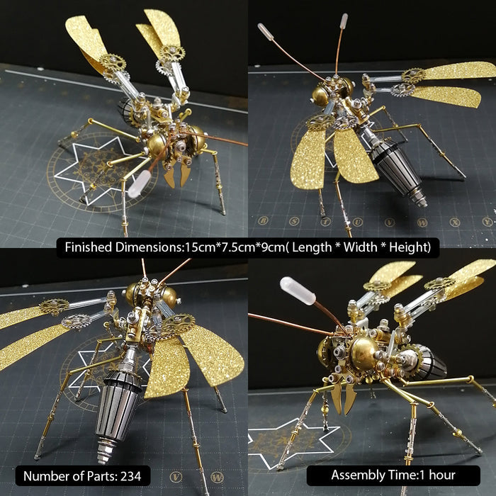 Steampunk Mini Grasshopper Swallowtail Wasp 3D Metal Puzzles
