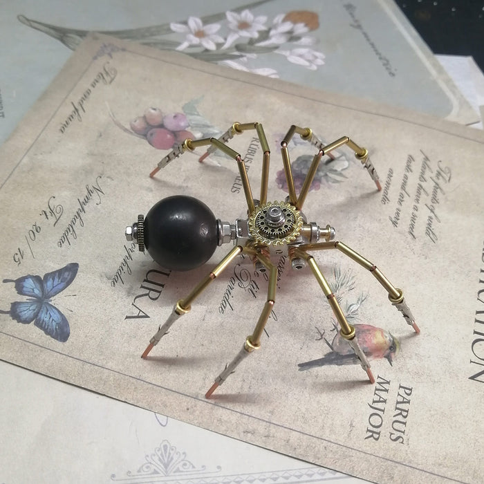 Steampunk Miniature Brass Spider 3D Metal Puzzle for Kids