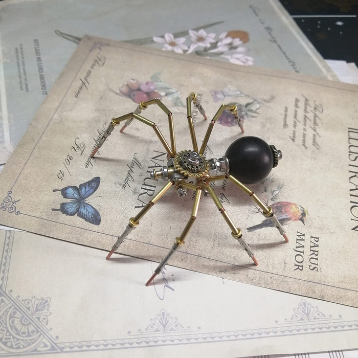 Steampunk Miniature Brass Spider 3D Metal Puzzle for Kids