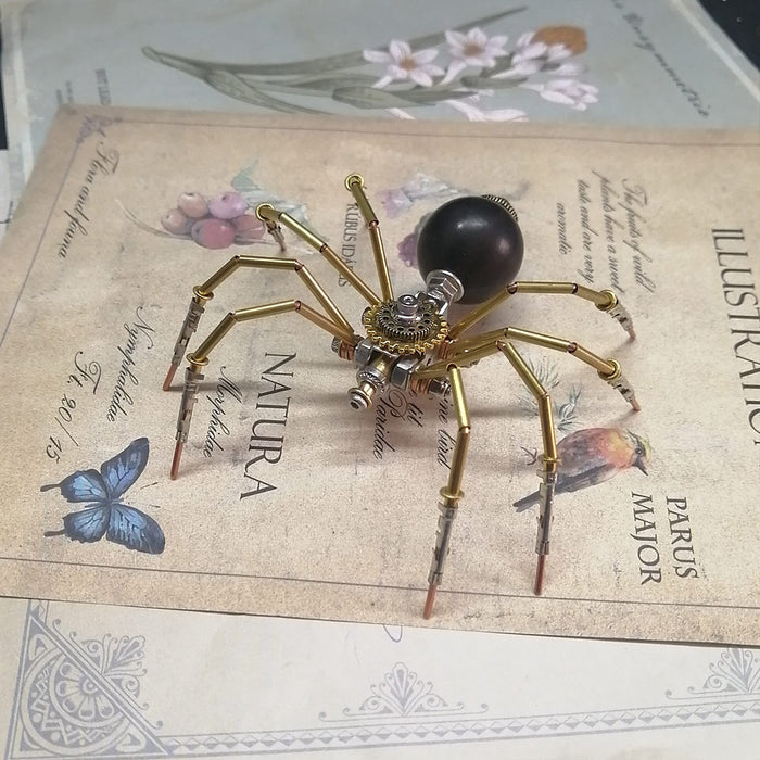 Steampunk Miniature Brass Spider 3D Metal Puzzle for Kids