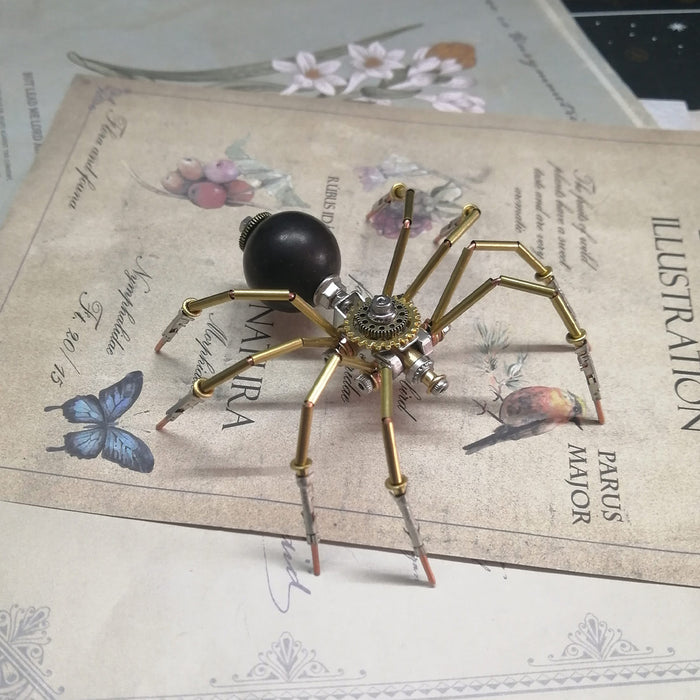 Steampunk Miniature Brass Spider 3D Metal Puzzle for Kids