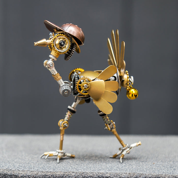 Steampunk Newspaper Boy Turkey with Newsboy cap 280PCS 3D Metal Model Kits