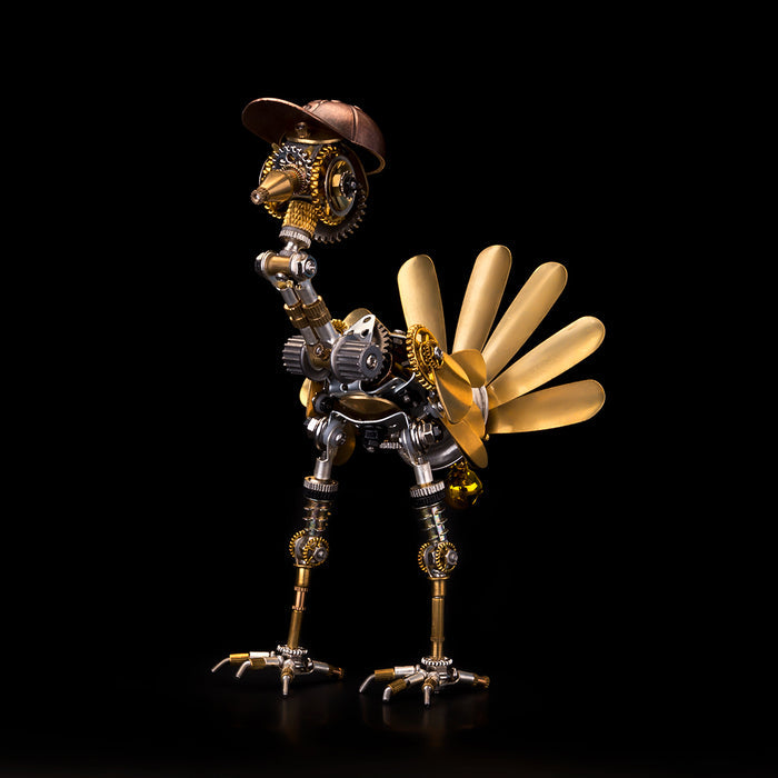 Steampunk Newspaper Boy Turkey with Newsboy cap 280PCS 3D Metal Model Kits
