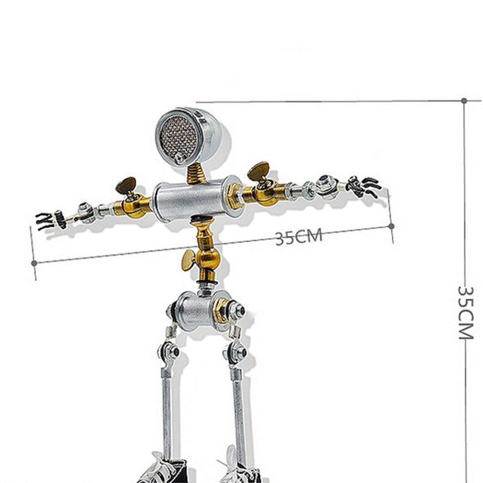 Steampunk No.01 Metal Robot Desk Lamp Robot Iron Head