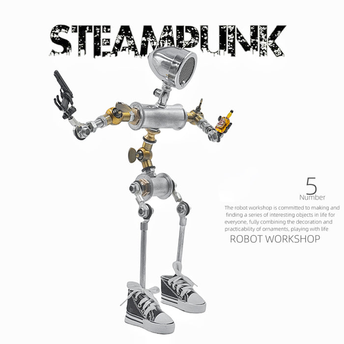 Steampunk No.5 Bluetooth Small Speaker Robot Head