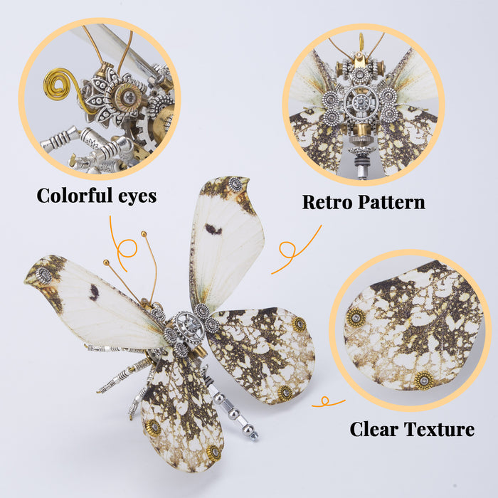 Steampunk Owl butterfly 3D DIY Kits Caligo Eurilochus 150PCS+