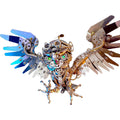 Steampunk Owl with Goggles DIY 3D Metal Animal Model Kits 700+PCS Difficult Puzzle