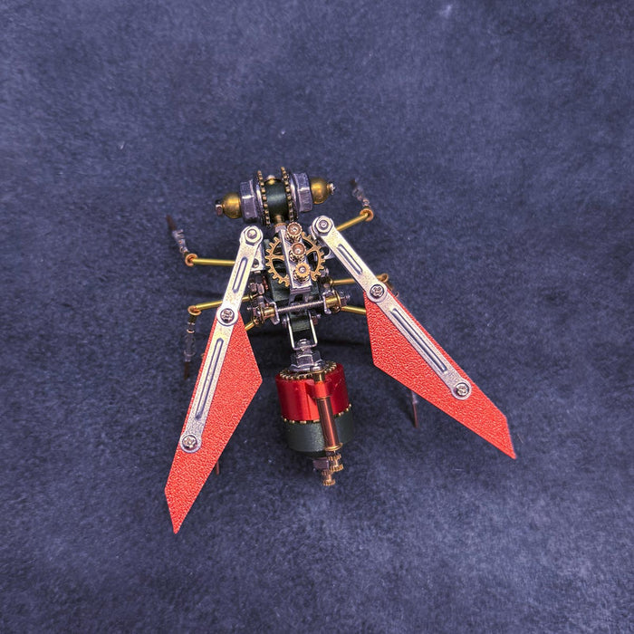 Steampunk Red Wasp Insects 3D Metal Model Kit 127PCS