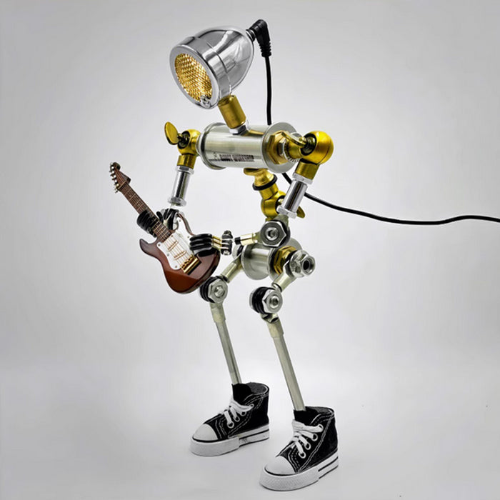 Steampunk Robot Desk Lamp with Movable Joints