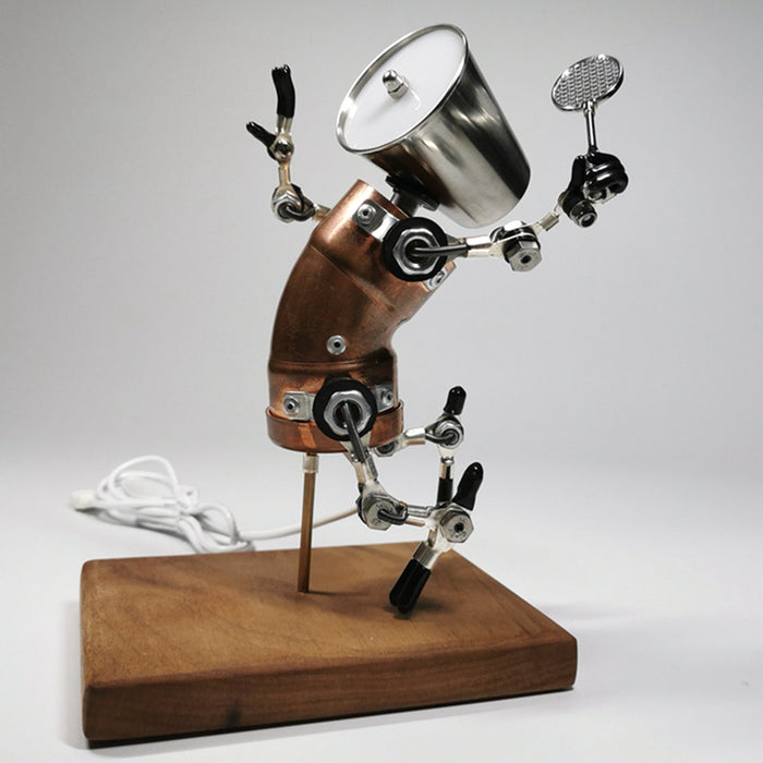 Steampunk Robot Home Decoration Badminton Player Peter