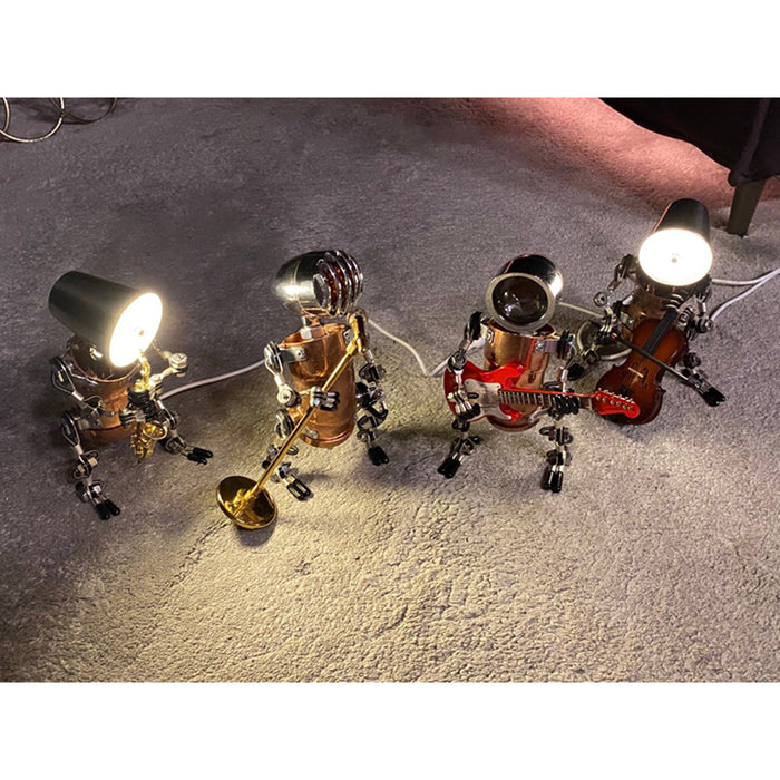 Steampunk Robot Home Decoration Robot Band Drummer Michael