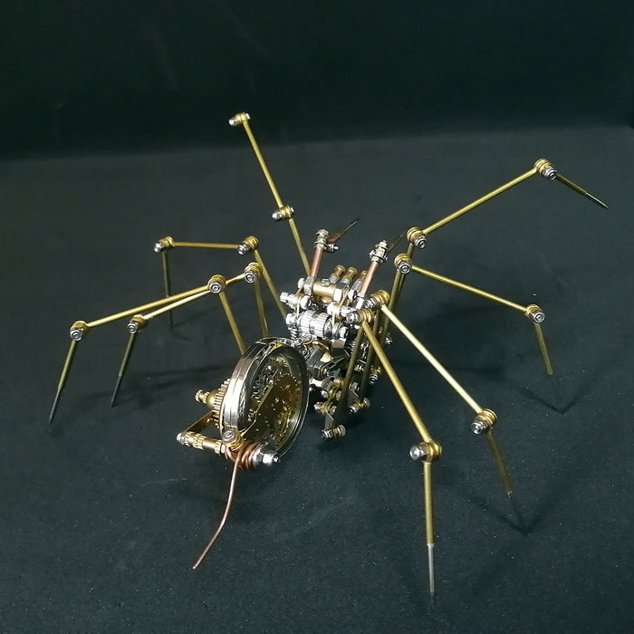 Steampunk Spider with Antique Watch Western Art Metal Model Kits
