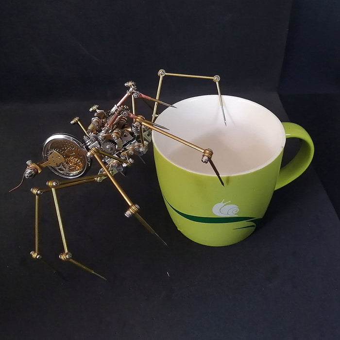 Steampunk Spider with Antique Watch Western Art Metal Model Kits