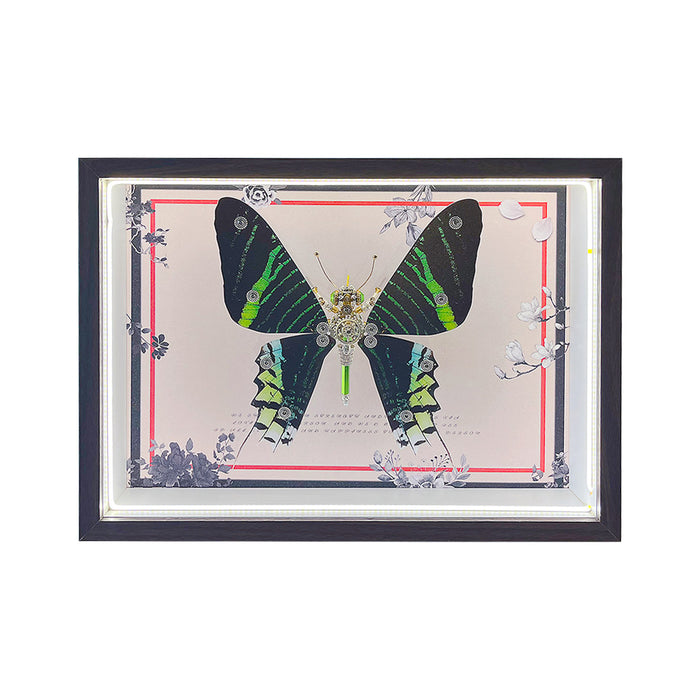 Steampunk Swallowtail Butterfly 3D Metal Puzzle Kits with Circuit Board Frame