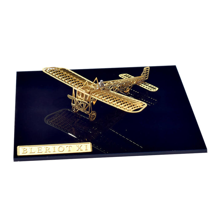 StratoStudio B16001 Micro Wing Series 1/160 DIY 3D Metal Assembly Biplane Model Creative Toy