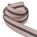 Strawberry Mocha  | #5 Midnight Rainbow Zipper by the Yard - 3 Yard Singles