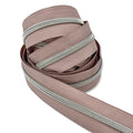 Strawberry Mocha  | #5 Nickel Zipper by the Yard - 3 Yard Singles
