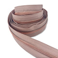 Strawberry Mocha  | #5 Rose Gold Zipper by the Yard - 3 Yard Singles