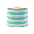 Striped Cotton Ivory Ribbon, 2-1/2-Inch, 10 Yards, Blue