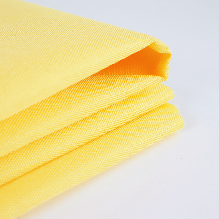 This WPC-Lite is in a bright sunny yellow. This photo shows the fabric folded.