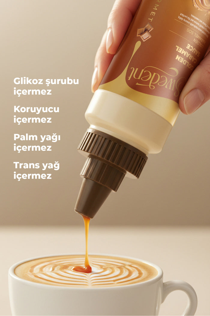 Add a rich finishing touch to your favorite desserts with Swedent Gurme Serisi Caramel Sauce.