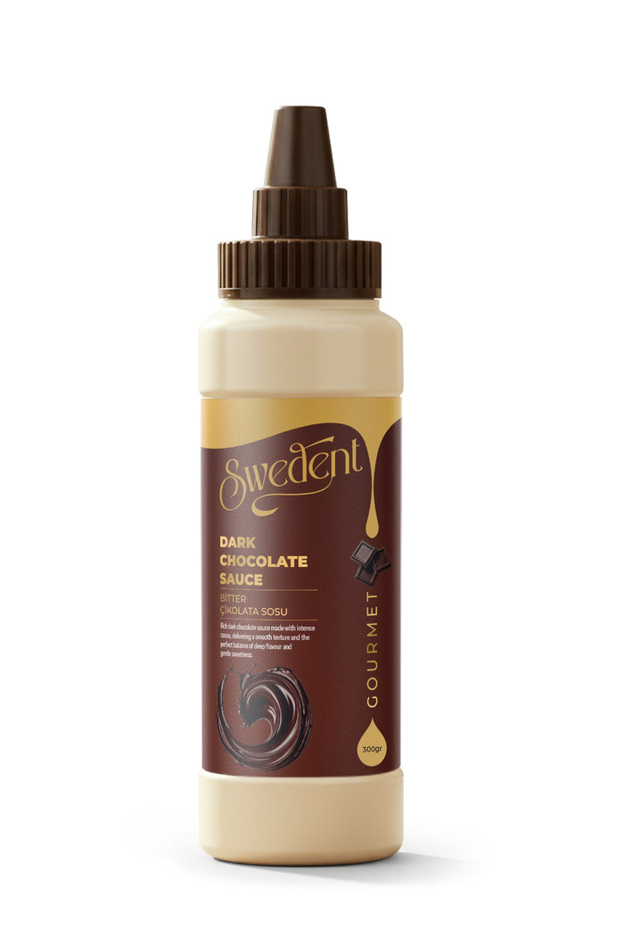 Experience the rich taste of real cocoa with Swedent Gurme Serisi Dark Chocolate Sauce.