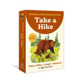 Card deck packaging titled 'Take a Hike' with bear illustration on a white background.