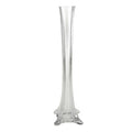 Tall Eiffel Tower Glass Vase Centerpiece, 16-Inch, 24-Count, Clear