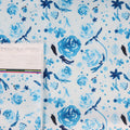 This printed WPC-Lite is of watercolor flowers in teal tones.