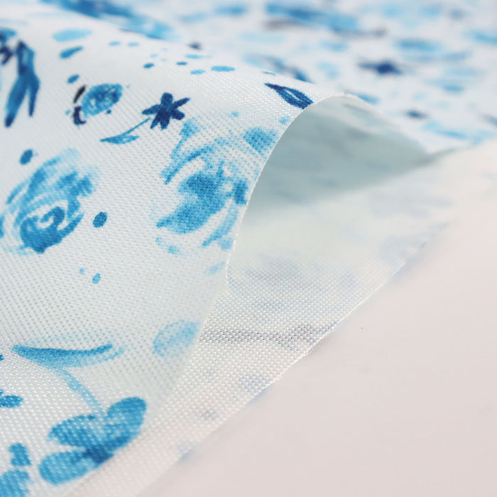 This printed WPC-Lite is of watercolor flowers in teal tones.