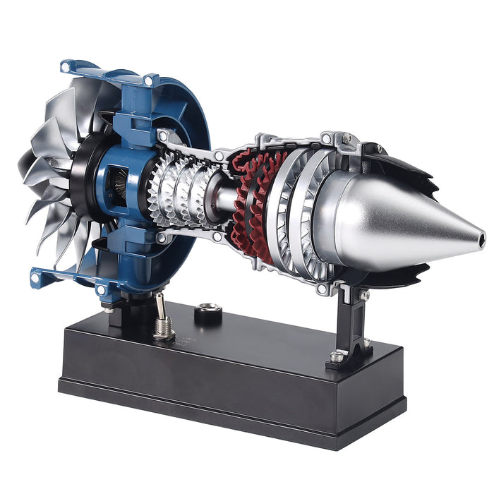 TECHING DM122 DIY Metal Turbofan Engine Model Building Kits 170PCS+ Pocket Size