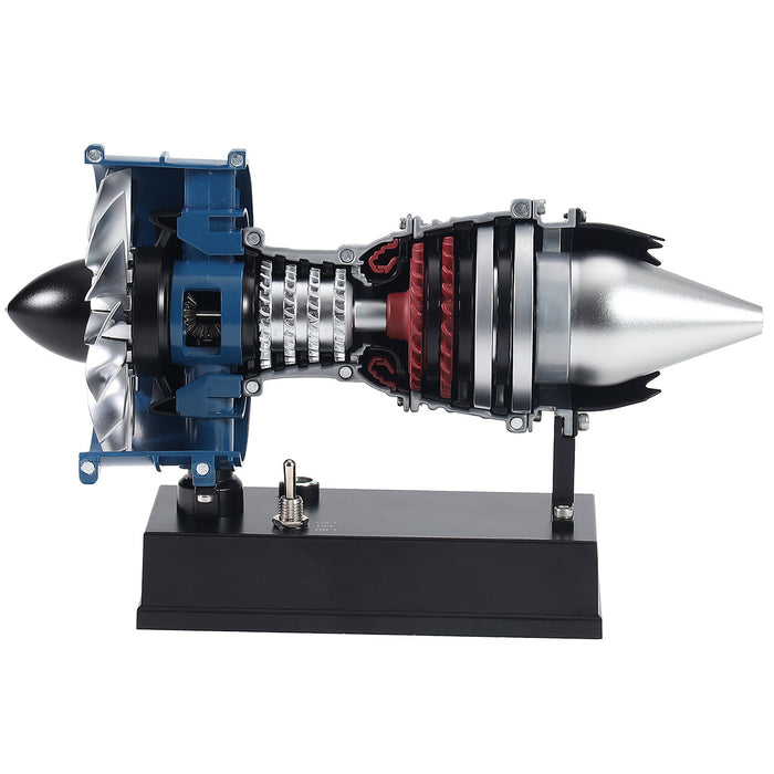 TECHING DM122 DIY Metal Turbofan Engine Model Building Kits 170PCS+ Pocket Size