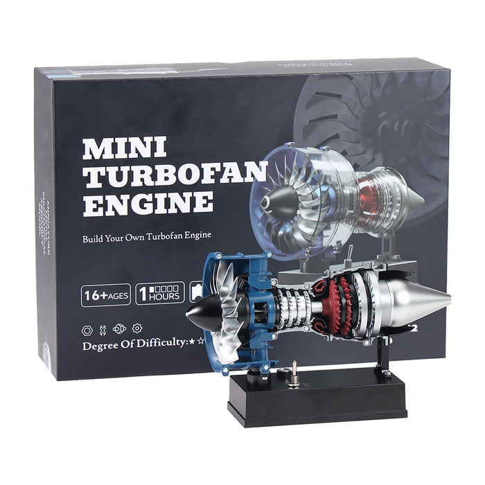 TECHING DM122 DIY Metal Turbofan Engine Model Building Kits 170PCS+ Pocket Size