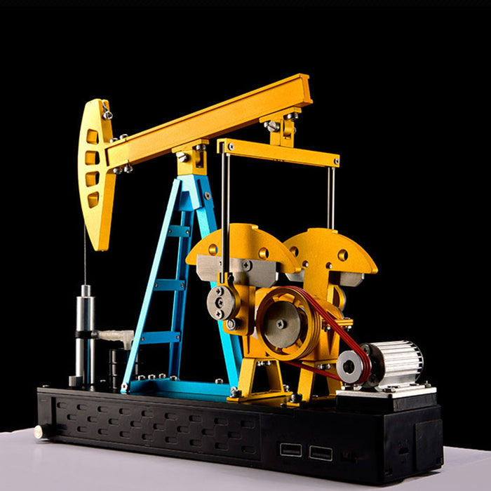Teching Oil Well Pumping Unit 219Pcs DIY 3D Metal Assembly Model Kits
