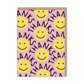"Thanks" Smiley Face Greeting Card